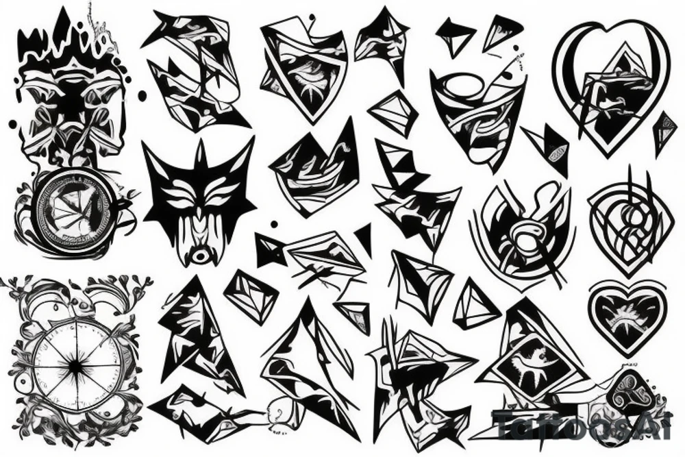 Magic mountain tattoo idea