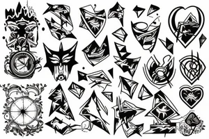 Magic mountain tattoo idea