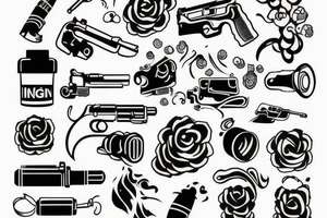 Line gun tattoo idea