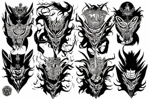 hayagriva aggressive tattoo idea