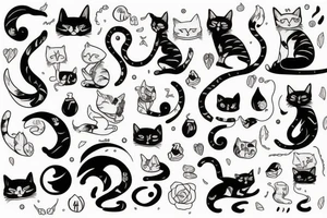 Magic cat tattoo idea