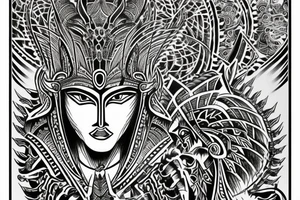 hayagriva aggressive tattoo idea