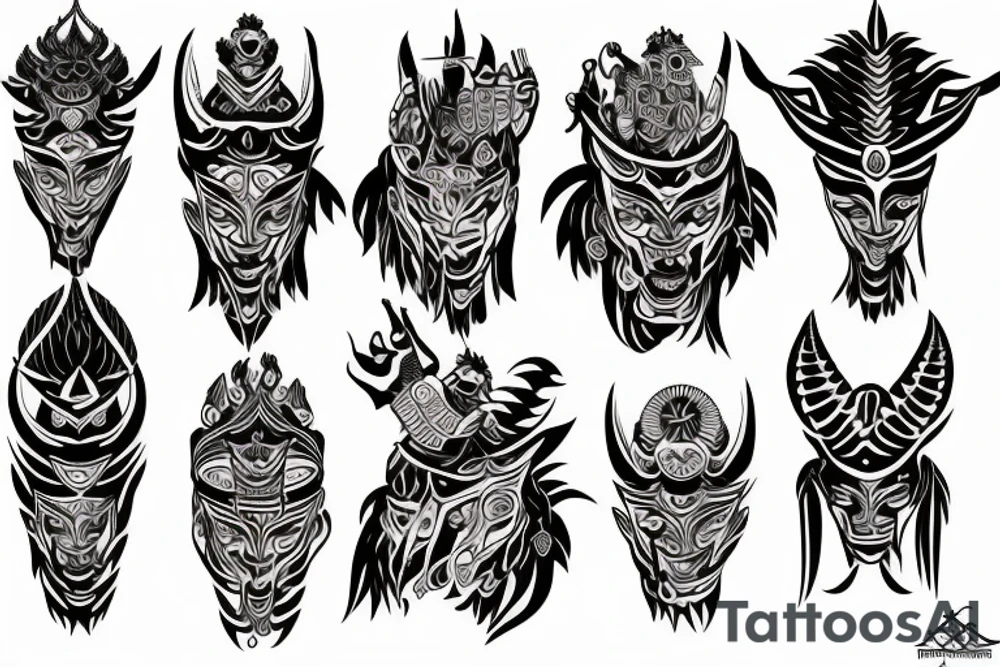 hayagriva aggressive tattoo idea