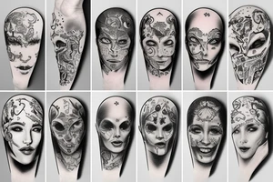 White harth tattoo idea