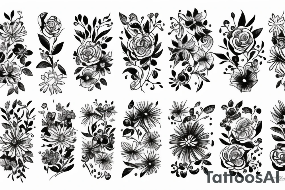 Flowers tattoo idea