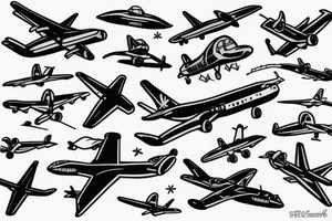 Airplane tattoo idea