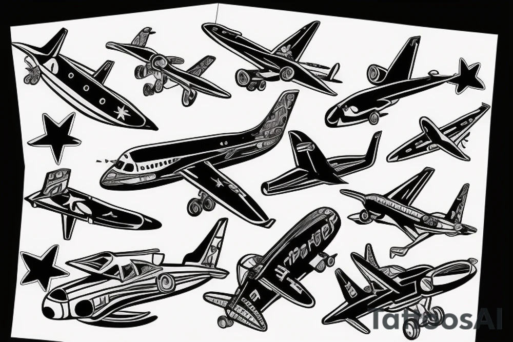 Airplane tattoo idea