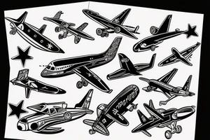 Airplane tattoo idea