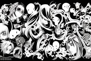 tattoo in the anime style tattoo idea