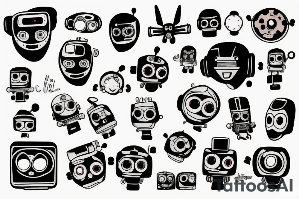 Robot tattoo idea