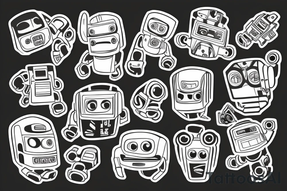 Robot tattoo idea