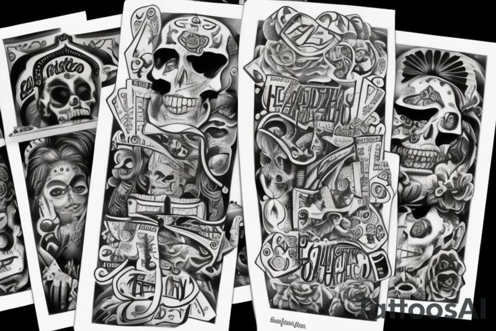 Chicano poker tattoo idea
