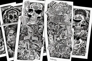 Chicano poker tattoo idea