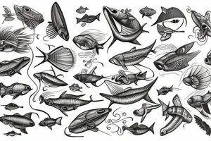 Fly fish tattoo idea