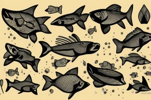 Fly fish tattoo idea