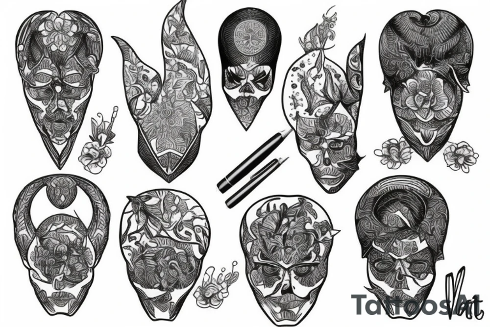 Vladik valit blackwork tattoo idea