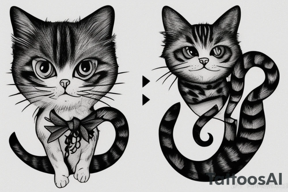 Magic cat tattoo idea