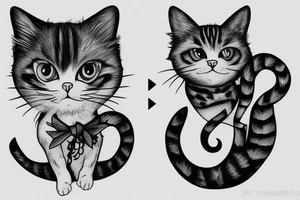 Magic cat tattoo idea