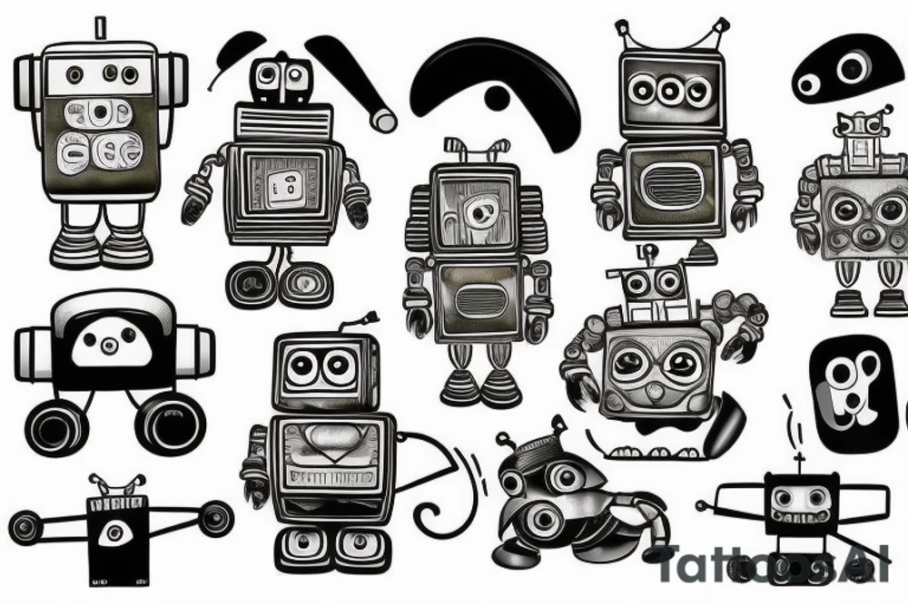 Robot matsuraev tattoo idea