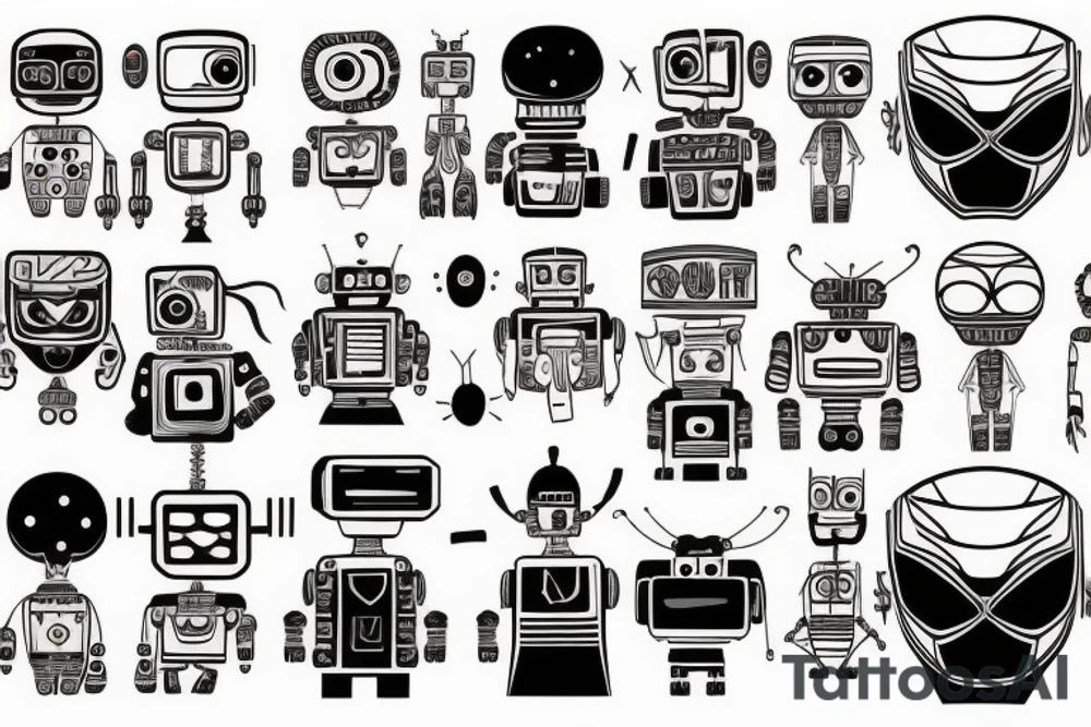 Robot matsuraev tattoo idea