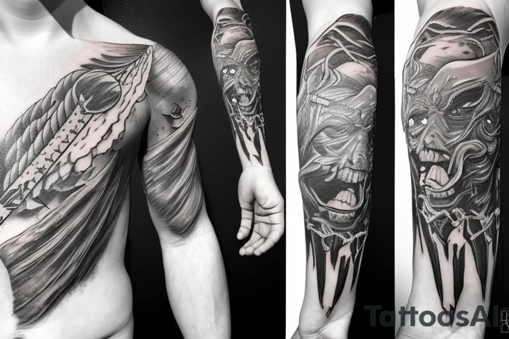 Thunder sword in heaven tattoo idea