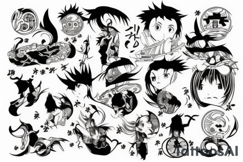tattoo in the anime style tattoo idea
