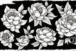 Peonies tattoo idea