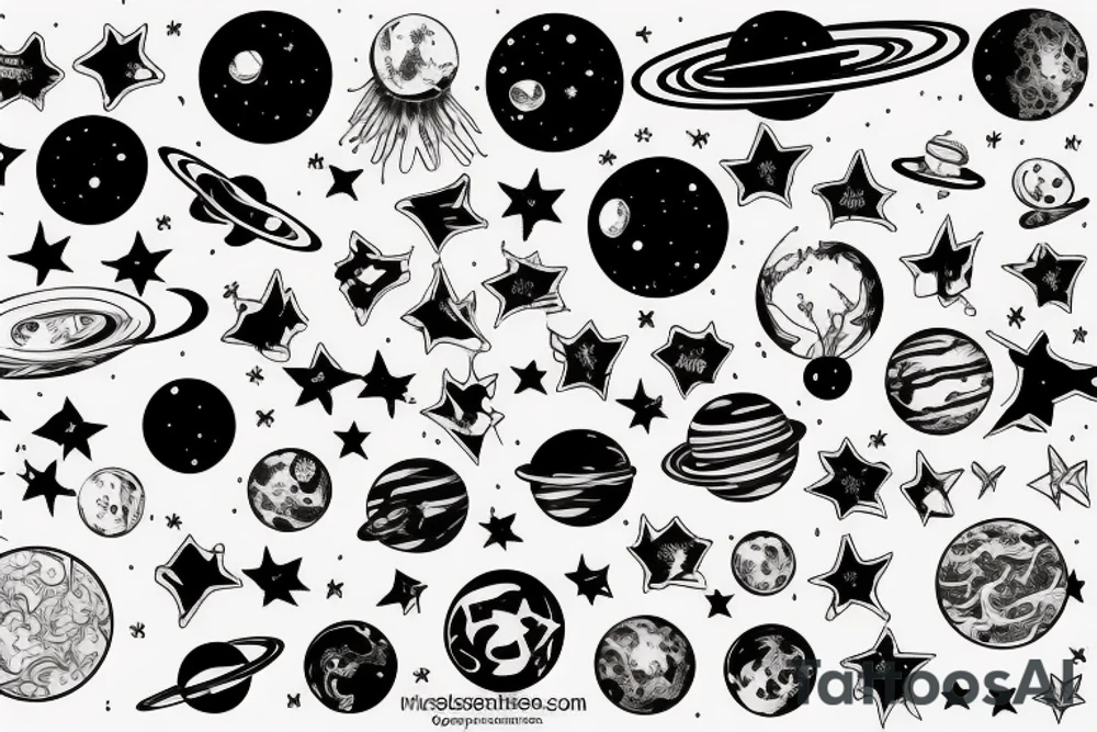 Space tattoo idea