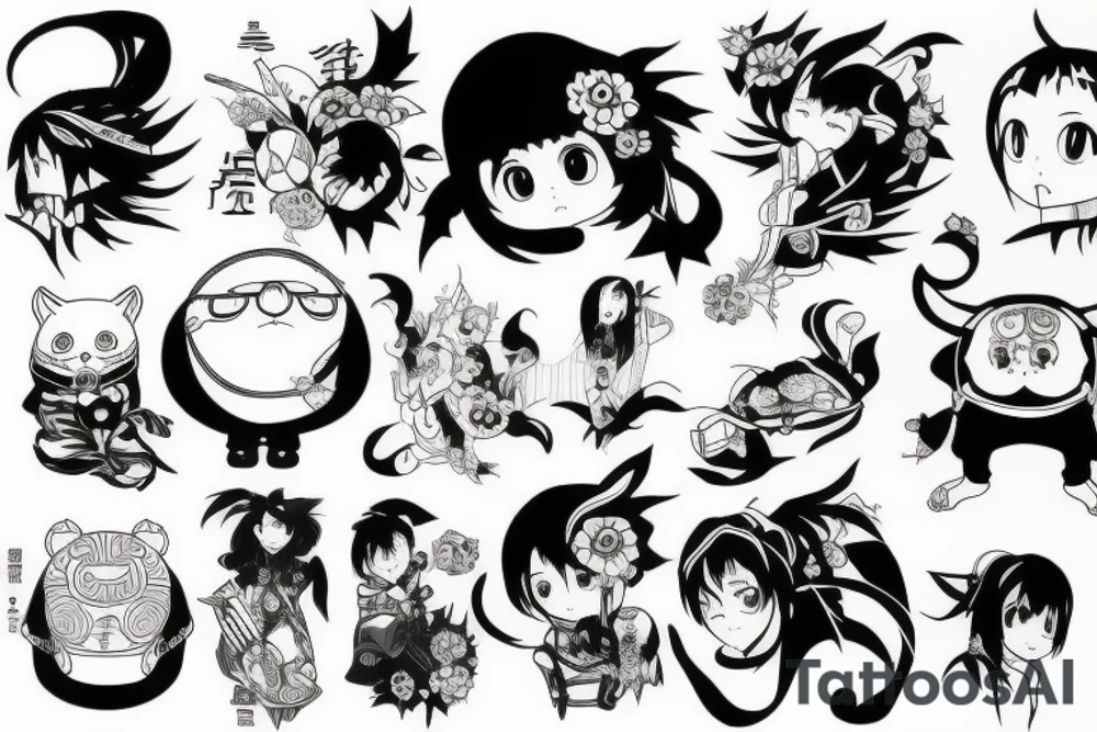 tattoo in the anime style tattoo idea