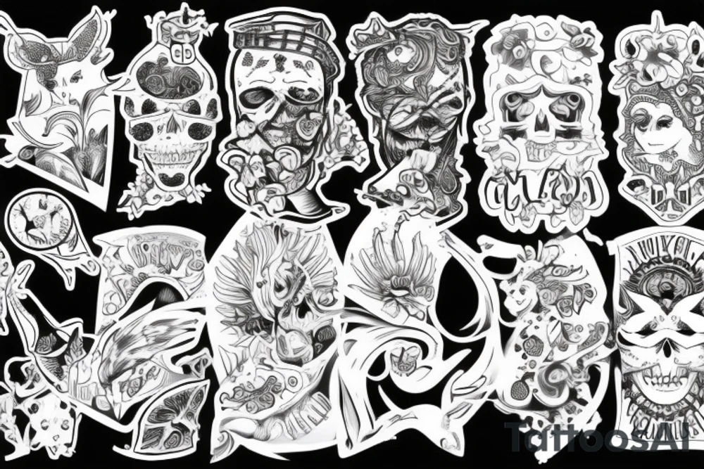 Самурай с двумя клинками tattoo idea