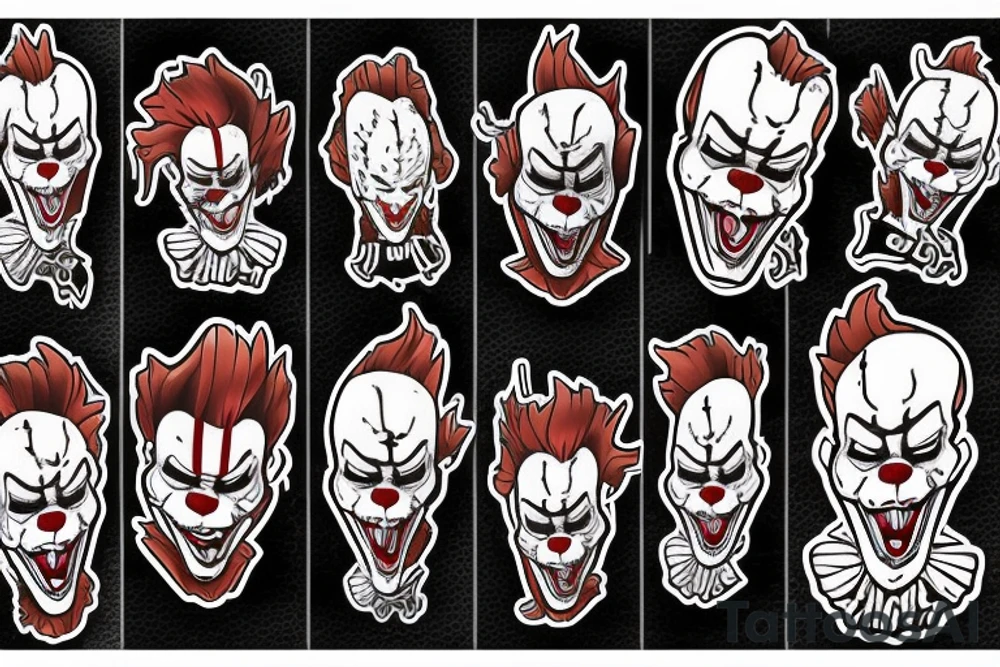 Pennywise looks out of the sewer tattoo idea