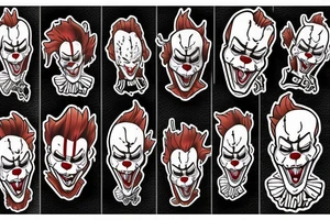 Pennywise looks out of the sewer tattoo idea