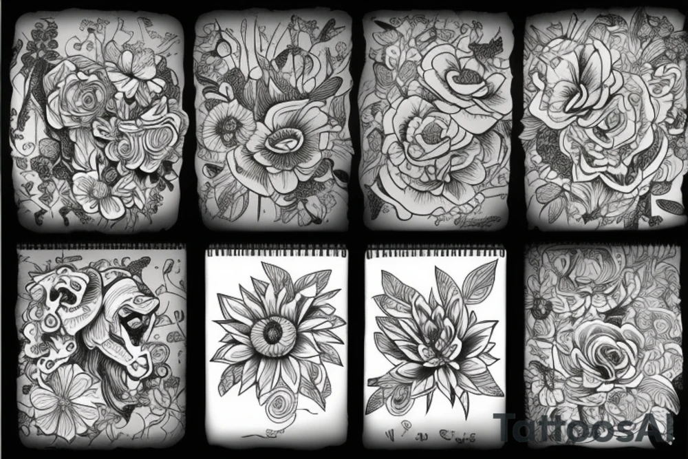 flowers tattoo idea