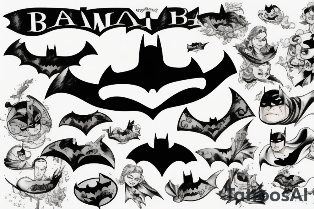water batman tattoo idea