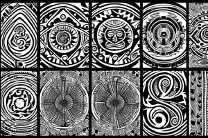digital plus inside  ring tattoo idea