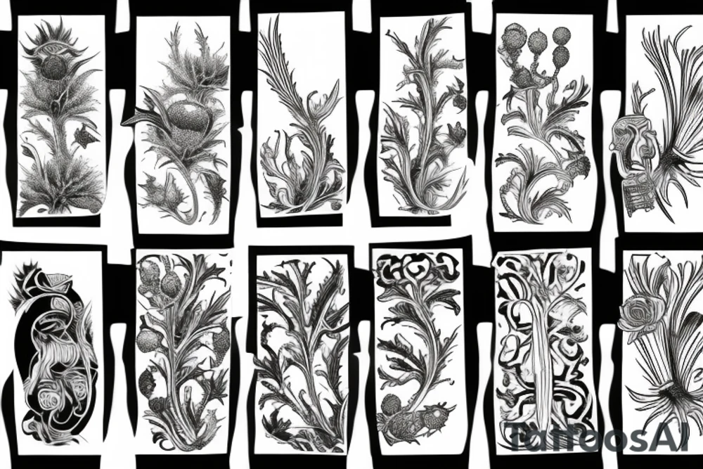 Thistle tattoo idea
