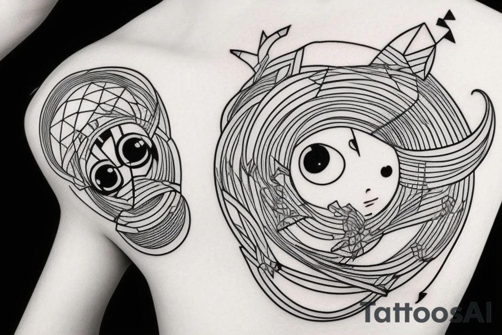 strict lines tattoo idea