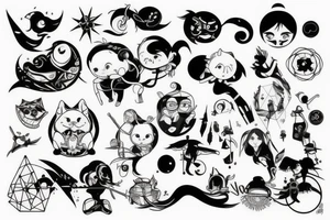 strict lines tattoo idea