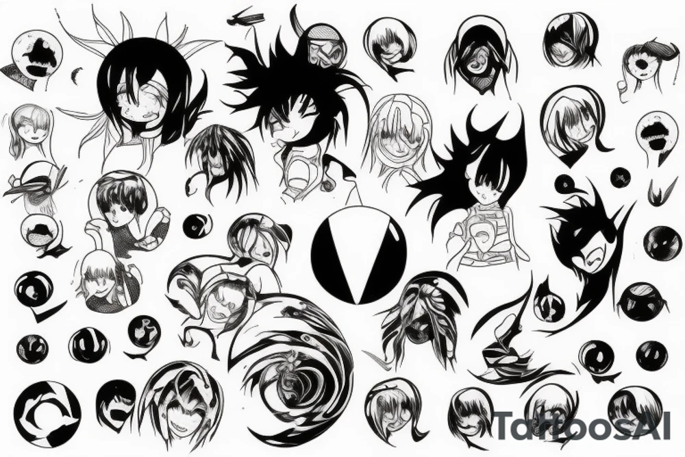 blackhole anime tattoo idea