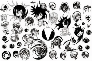 blackhole anime tattoo idea