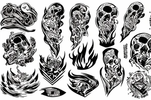 explosion tattoo idea
