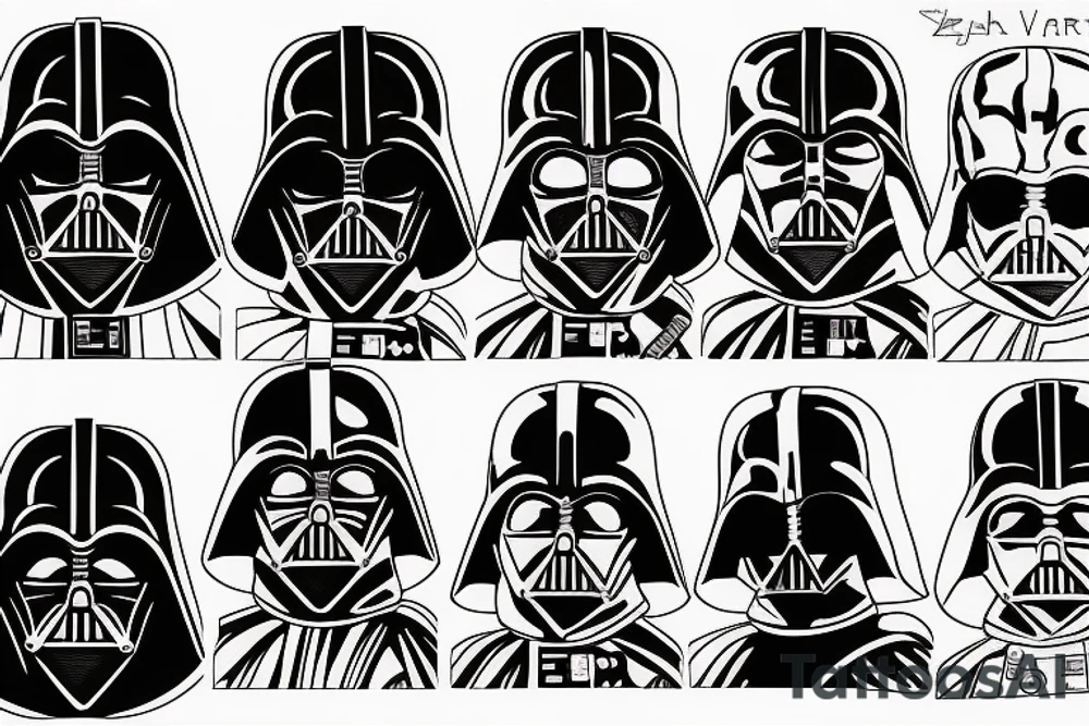 Darth vader tattoo idea