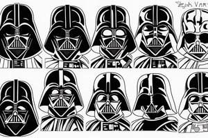 Darth vader tattoo idea