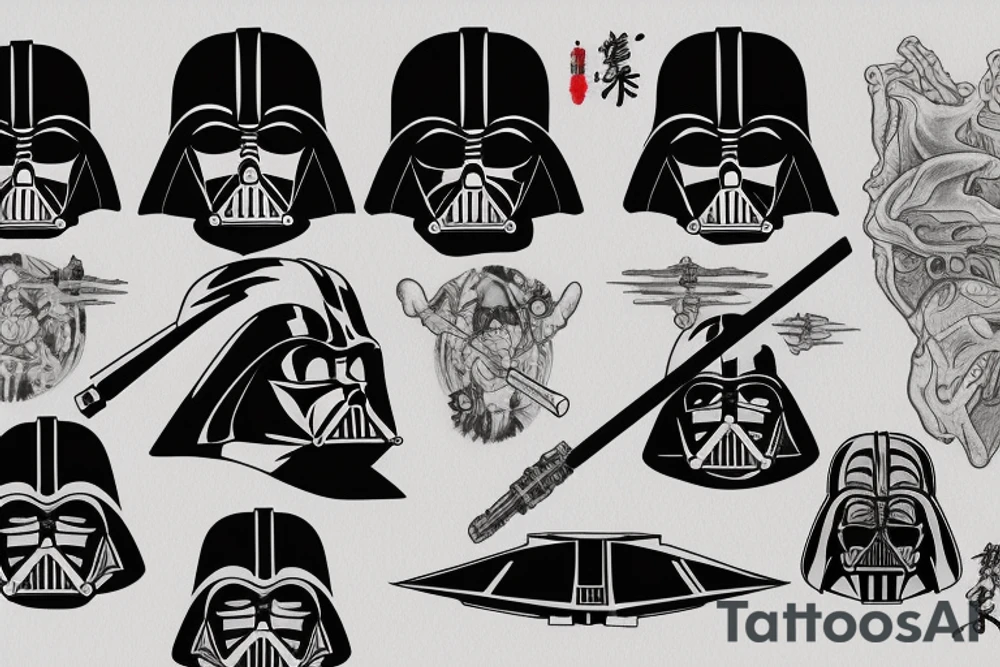 Darth vader tattoo idea