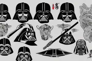 Darth vader tattoo idea