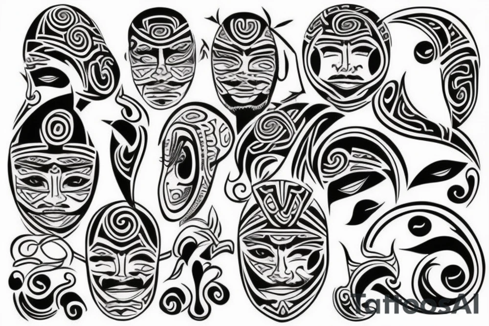 maori face tattoo tattoo idea