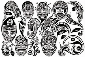 maori face tattoo tattoo idea