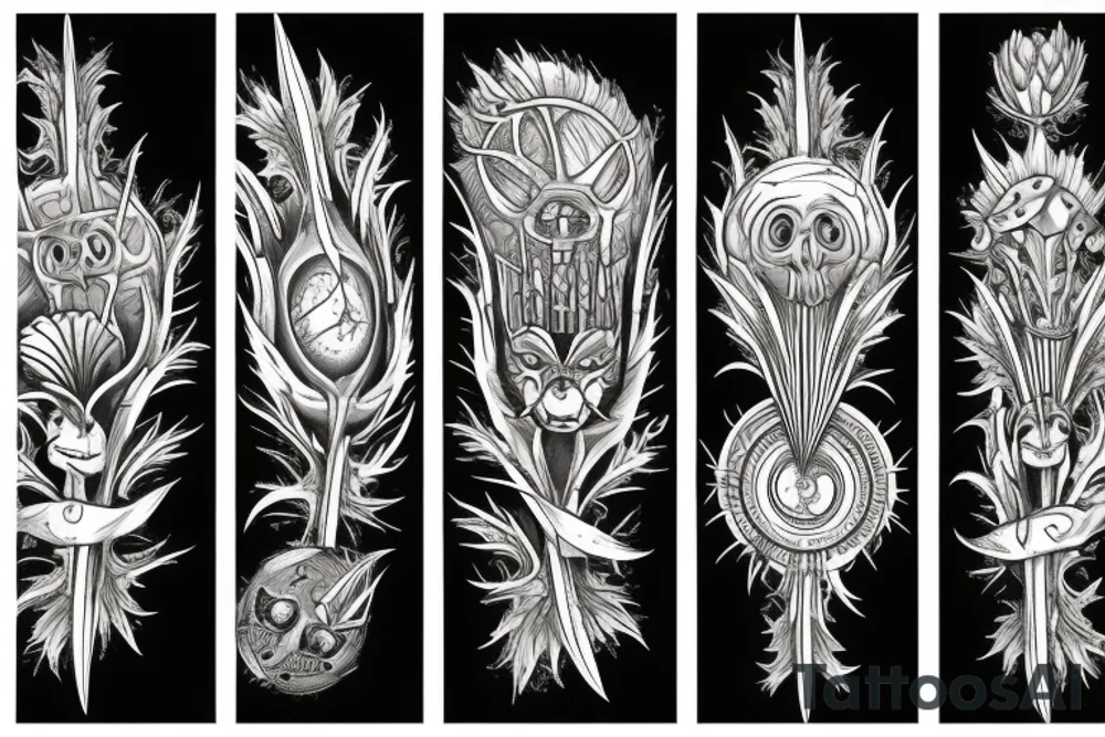 Thistle tattoo idea