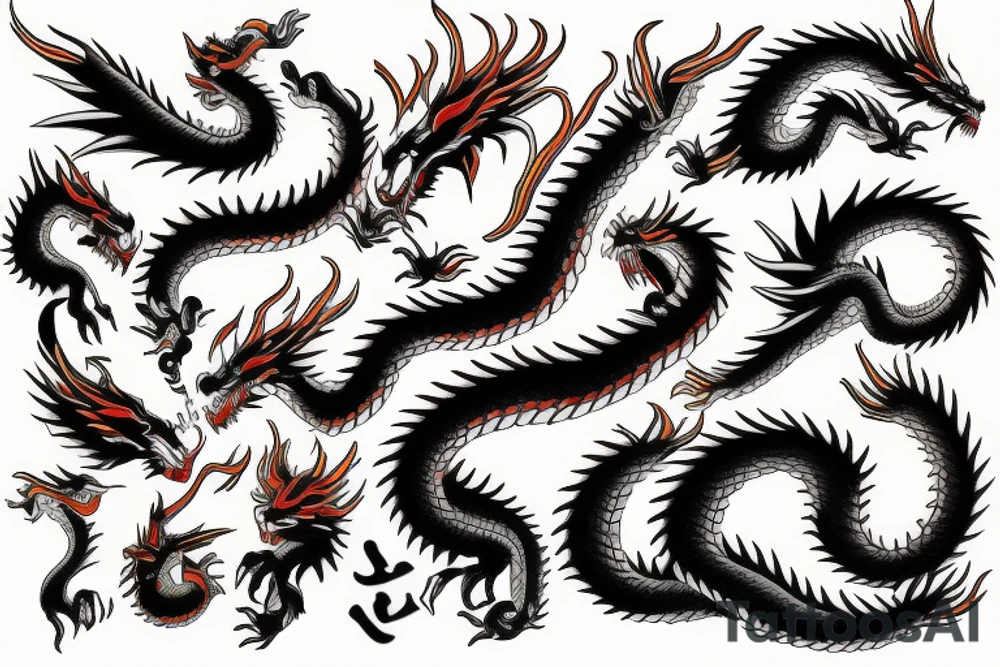 ignil fire dragon tattoo idea