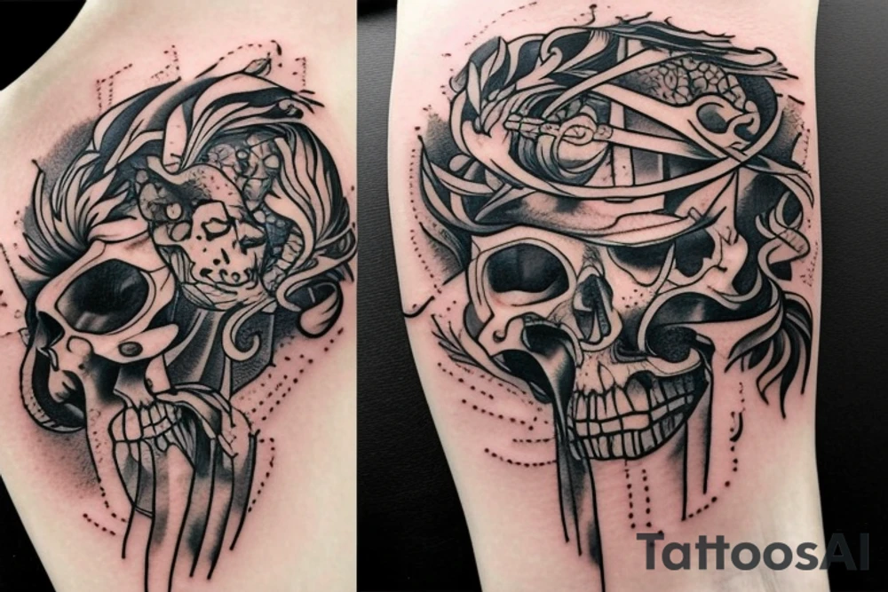 Sword in brain tattoo idea
